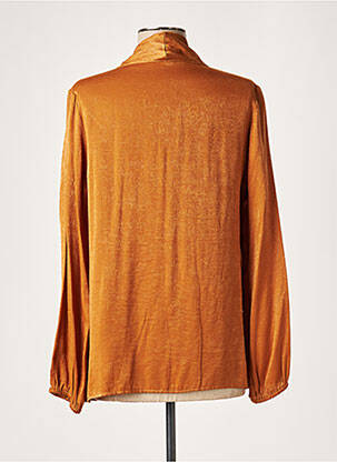 Blouse manches longues manches longues marron LAUREN VIDAL femme