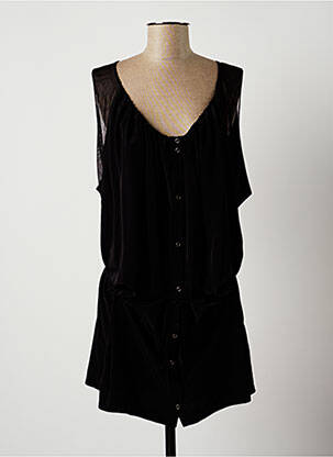 Robe courte sans manche sans manche noir LAUREN VIDAL femme