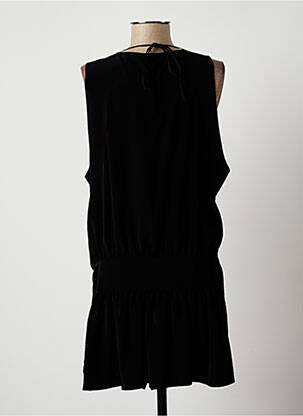 Robe courte sans manche sans manche noir LAUREN VIDAL femme