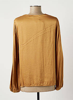 Blouse manches longues manches longues marron LAUREN VIDAL femme