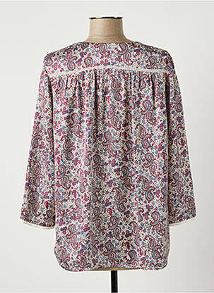Blouse manches 3/4 manches 3/4 violet LAUREN VIDAL femme