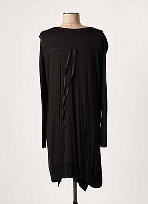 Robe courte manches longues manches longues noir LAUREN VIDAL femme
