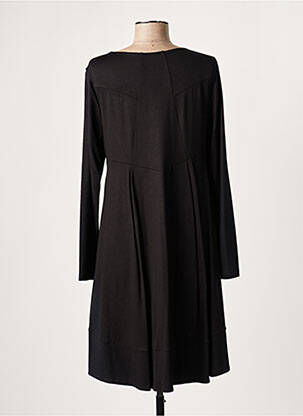 Robe courte manches longues manches longues noir LAUREN VIDAL femme