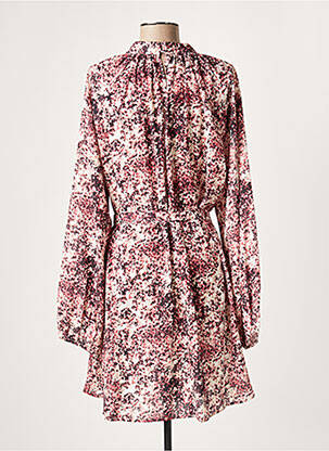 Robe mi-longue manches longues manches longues rouge LAUREN VIDAL femme