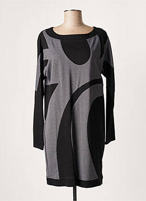 Robe courte manches longues manches longues gris LAUREN VIDAL femme