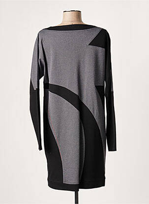 Robe courte manches longues manches longues gris LAUREN VIDAL femme