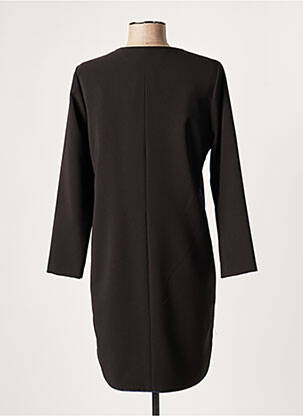 Robe courte manches 3/4 manches 3/4 noir LAUREN VIDAL femme