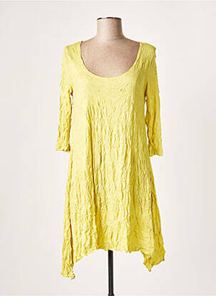 Robe courte manches 3/4 manches 3/4 vert LAUREN VIDAL femme