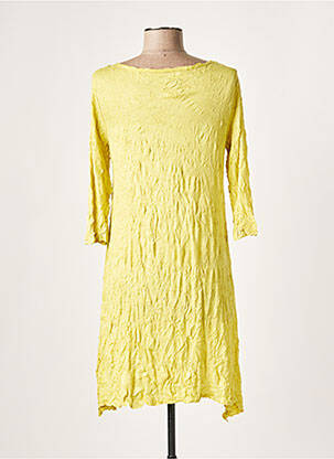 Robe courte manches 3/4 manches 3/4 vert LAUREN VIDAL femme