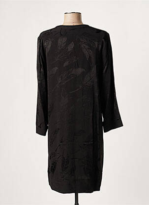 Robe courte manches 3/4 manches 3/4 noir LAUREN VIDAL femme
