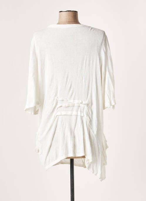 Gilet manches longues beige LAUREN VIDAL pour femme