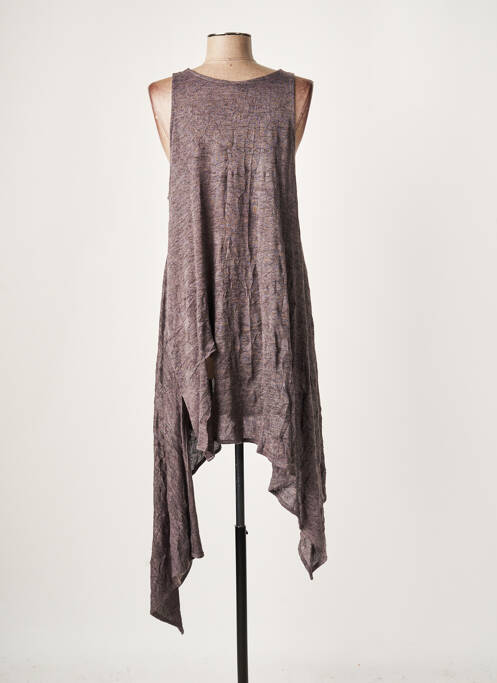 Pull tunique gris KEDEM SASSON femme