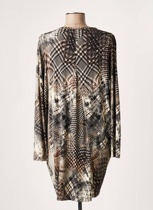 Robe courte gris LAUREN VIDAL pour femme