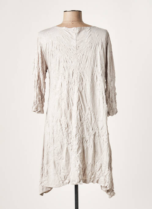 Robe courte gris LAUREN VIDAL pour femme