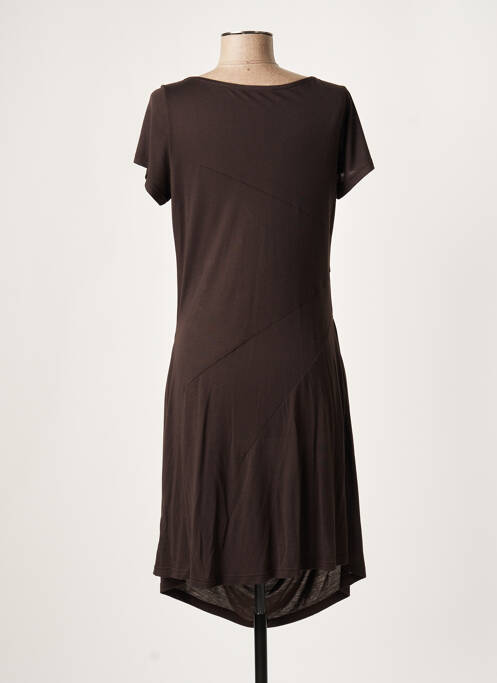 Robe courte marron LAUREN VIDAL pour femme