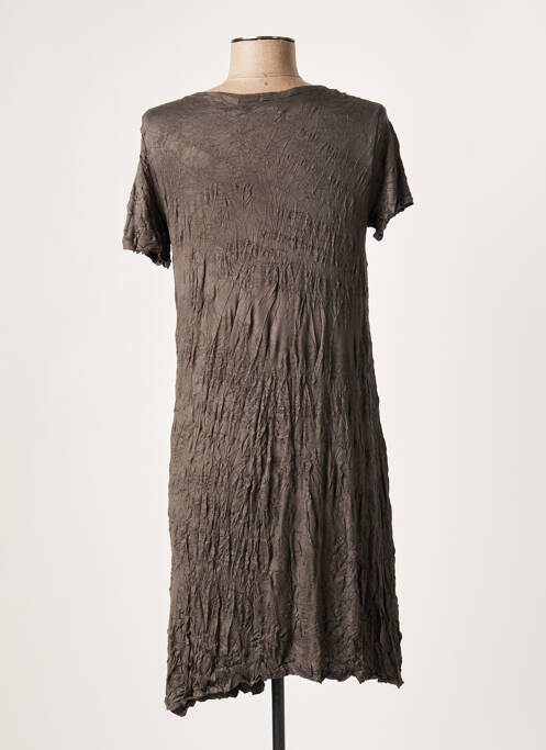 Robe courte marron LAUREN VIDAL pour femme