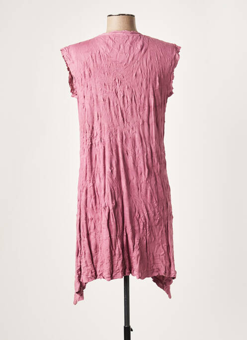 Robe courte rose LAUREN VIDAL pour femme