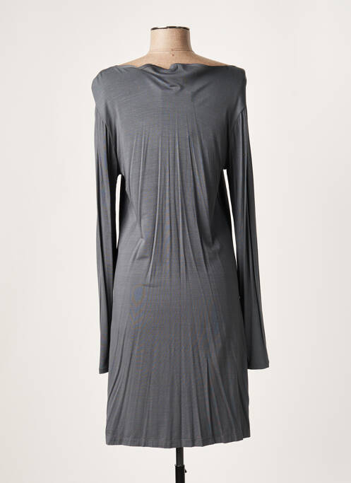 Robe mi-longue gris LAUREN VIDAL pour femme