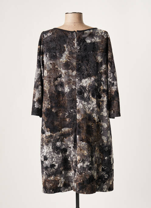 Robe mi-longue gris LAUREN VIDAL pour femme