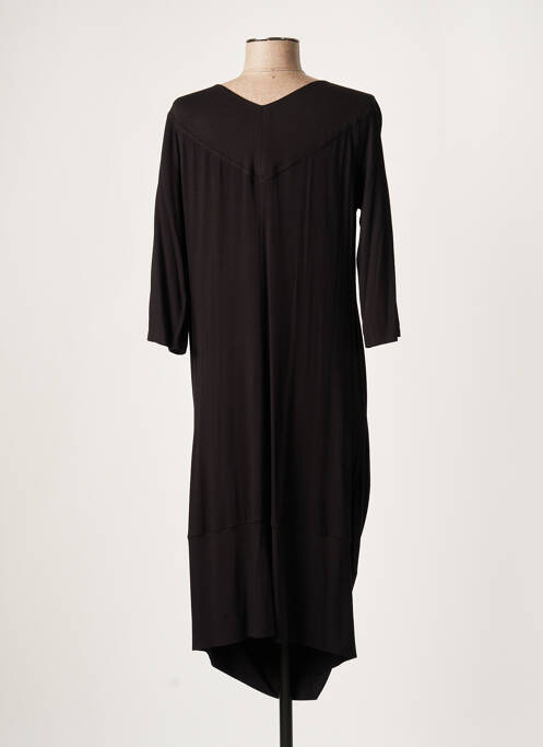 Robe mi-longue noir LAUREN VIDAL pour femme