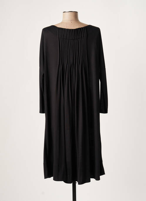 Robe mi-longue noir LAUREN VIDAL pour femme