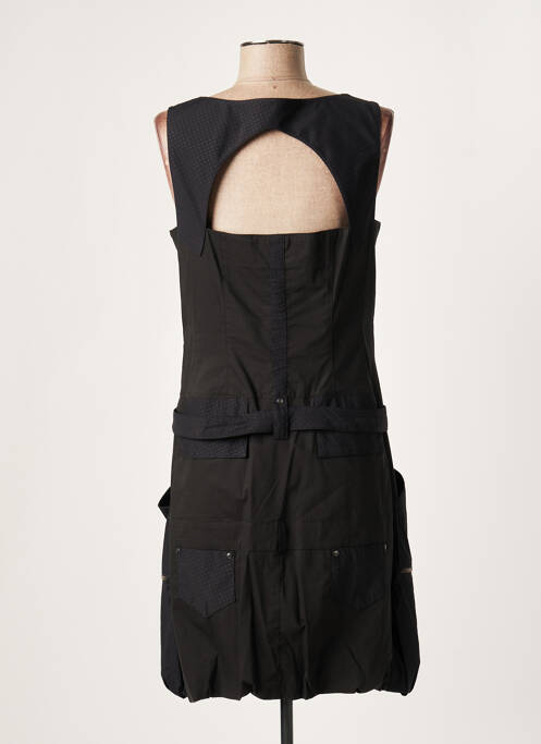 Robe mi-longue noir LAUREN VIDAL pour femme