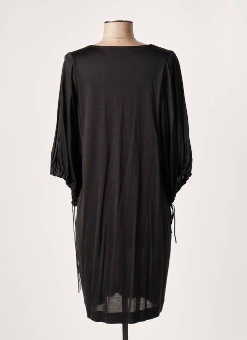 Robe mi-longue noir LAUREN VIDAL pour femme