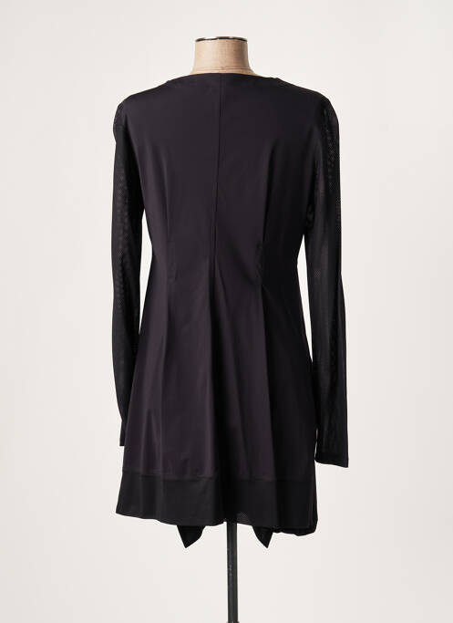 Robe mi-longue noir LAUREN VIDAL pour femme