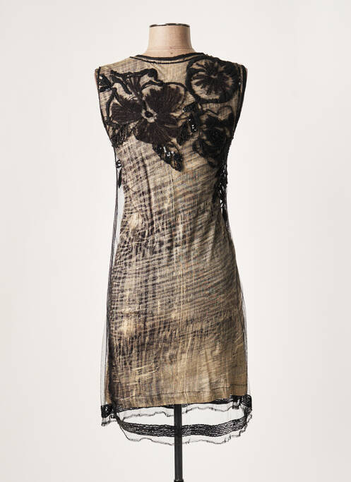 Robe mi-longue noir LAUREN VIDAL pour femme