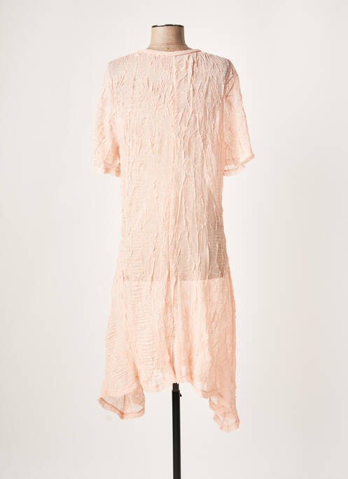 Robe mi-longue rose LAUREN VIDAL pour femme