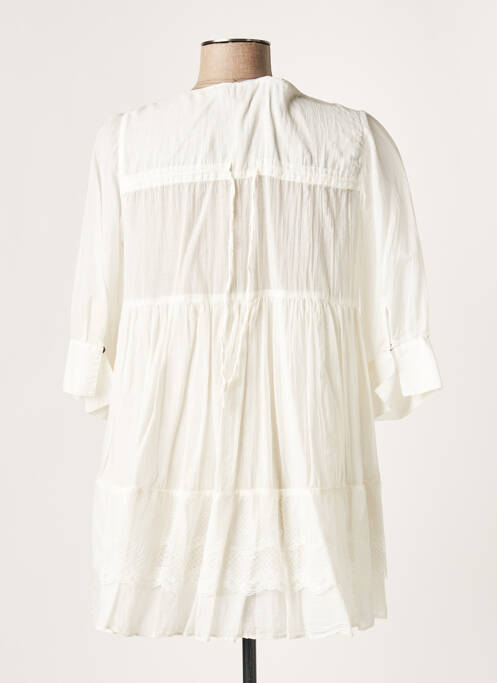 Tunique manches longues blanc LAUREN VIDAL pour femme