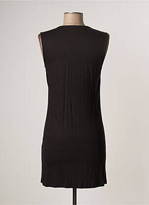 Robe courte sans manche sans manche noir LAUREN VIDAL femme