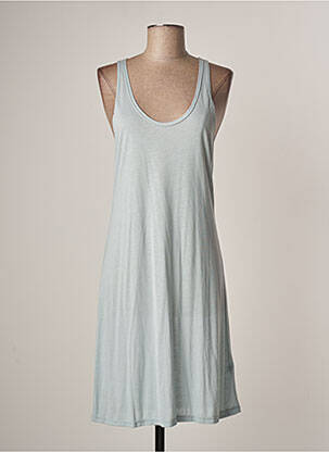 Robe mi-longue sans manche sans manche bleu LAUREN VIDAL femme