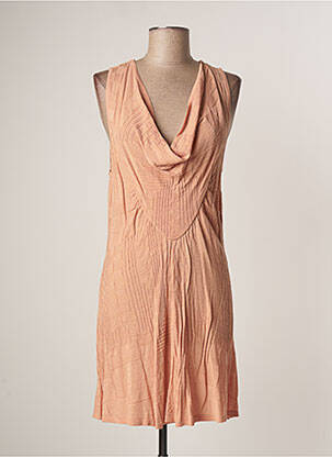 Robe mi-longue sans manche sans manche rose LAUREN VIDAL femme