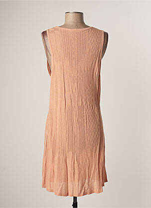 Robe mi-longue sans manche sans manche rose LAUREN VIDAL femme