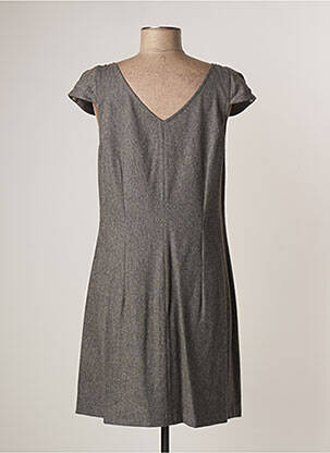 Robe courte manches courtes manches courtes gris LAUREN VIDAL femme