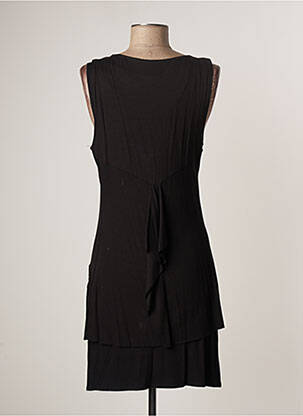 Robe courte sans manche sans manche noir LAUREN VIDAL femme