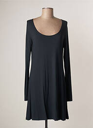 Robe mi-longue manches longues manches longues bleu LAUREN VIDAL femme