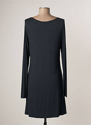 Robe mi-longue manches longues manches longues bleu LAUREN VIDAL femme