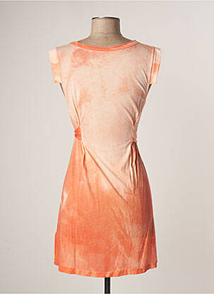 Tunique sans manche col rond orange LAUREN VIDAL femme