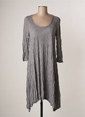 Robe mi-longue gris LAUREN VIDAL pour femme seconde vue