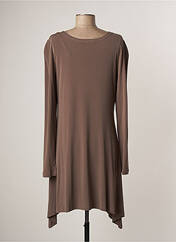 Robe mi-longue marron LAUREN VIDAL pour femme seconde vue