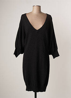 Robe pull noir LAUREN VIDAL pour femme