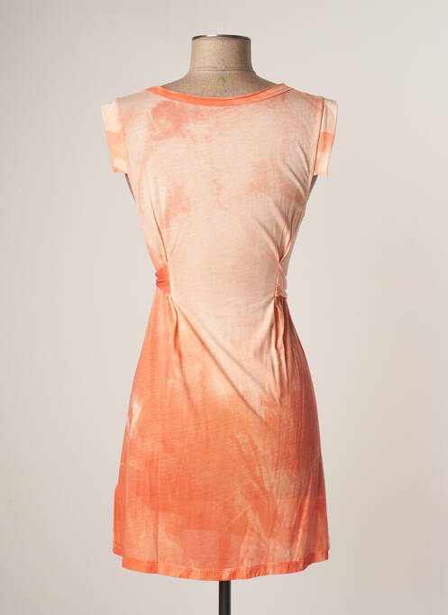 Tunique sans manche coupe cintrée orange LAUREN VIDAL femme