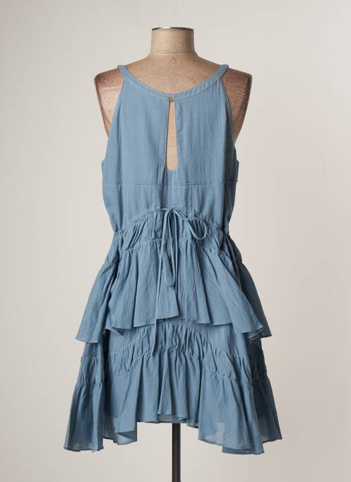 Robe courte bleu LAUREN VIDAL pour femme