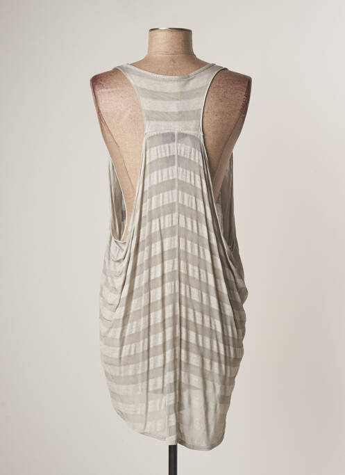 Robe courte gris LAUREN VIDAL pour femme