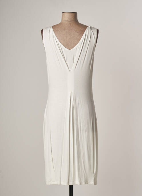 Robe mi-longue blanc LAUREN VIDAL pour femme