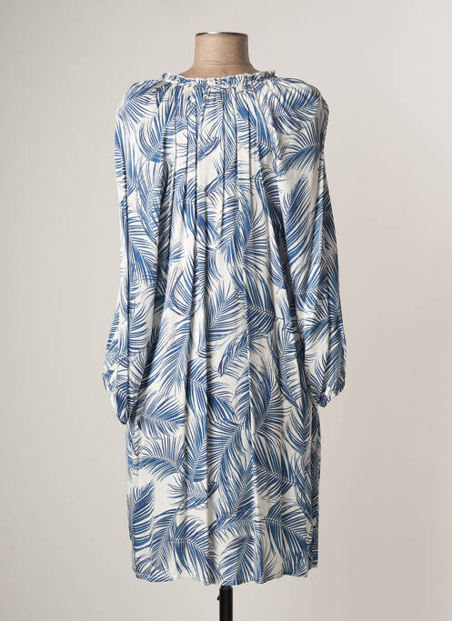 Robe mi-longue bleu LAUREN VIDAL pour femme