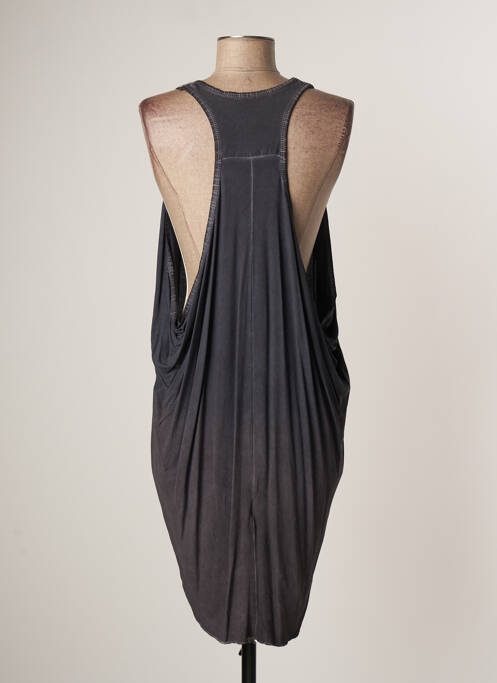 Robe mi-longue gris LAUREN VIDAL pour femme