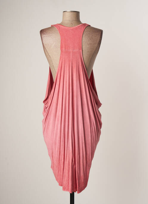 Robe mi-longue rose LAUREN VIDAL pour femme